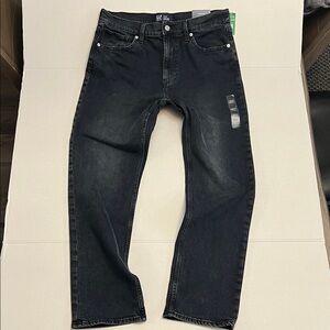 GAP HIGH RISE STRAIGHT DENIM JEANS BLACK NEW WITH TAGS SIZE 12/31